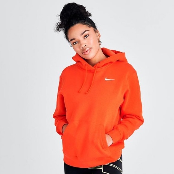 Nike orange hoodie women's Clearance